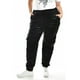 thumbnail image 1 of Pantalon jogger efecto vinil Roman Fashion /Tallas Extras, 27028 (Negro) negro 40, 1 of 6