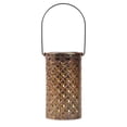 thumbnail image 2 of Farol solar exterior acabado bronce de hierro | Patrón artístico de mariposas resistente a la intemperie | Panel solar automático de encendido/apagado | Decoración de mesa para patio de jardín | 1, 2 of 6