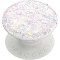 PopSockets PopGrip Stand and Grip with Swappable Top - Iridescent Confetti White