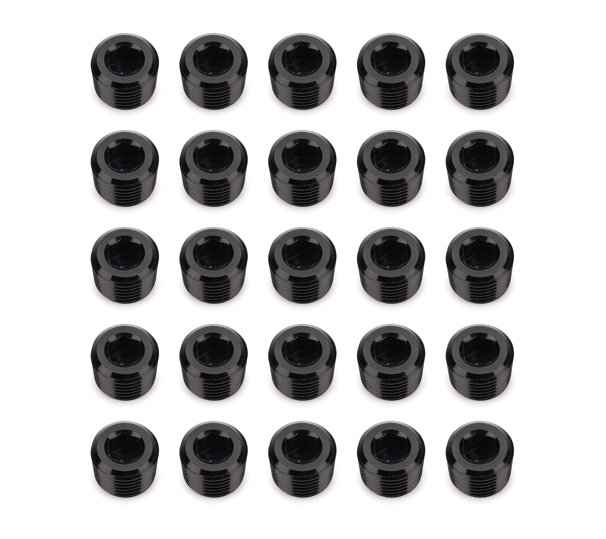 Redhorse Performance - 932-04-25-2 - -04 (1/4INCH) NPT Socket Head Pipe PLUG-BLACK-25PCS