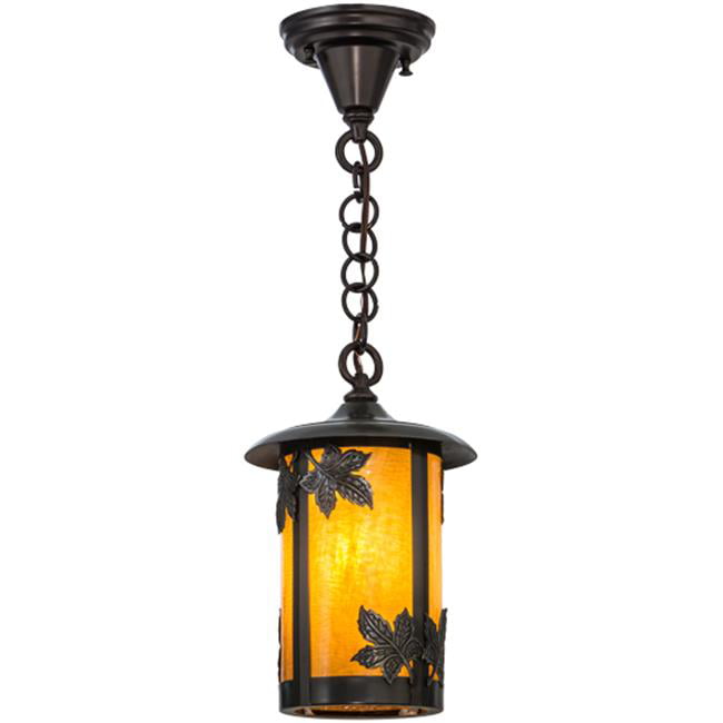 Amber Fulton Porch Light with White Base