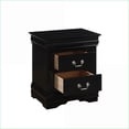 thumbnail image 4 of Louis Philippe Black Modern 2-Drawer Nightstand, 4 of 7