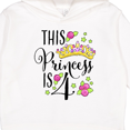 thumbnail image 3 of Inktastic This Princess is Four 4th Birthday Toddler Hoodie, 3 of 4