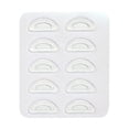 thumbnail image 2 of Silicone Adhesive Nose Pads for Glasses D Shape Anti Slip Soft Eyeglass Nose Grips Stick On Comfort Bridge Pads for Sunglasses Reading Glasses Universal Eyewear Repair Accessories Men Women, White, 2 of 8