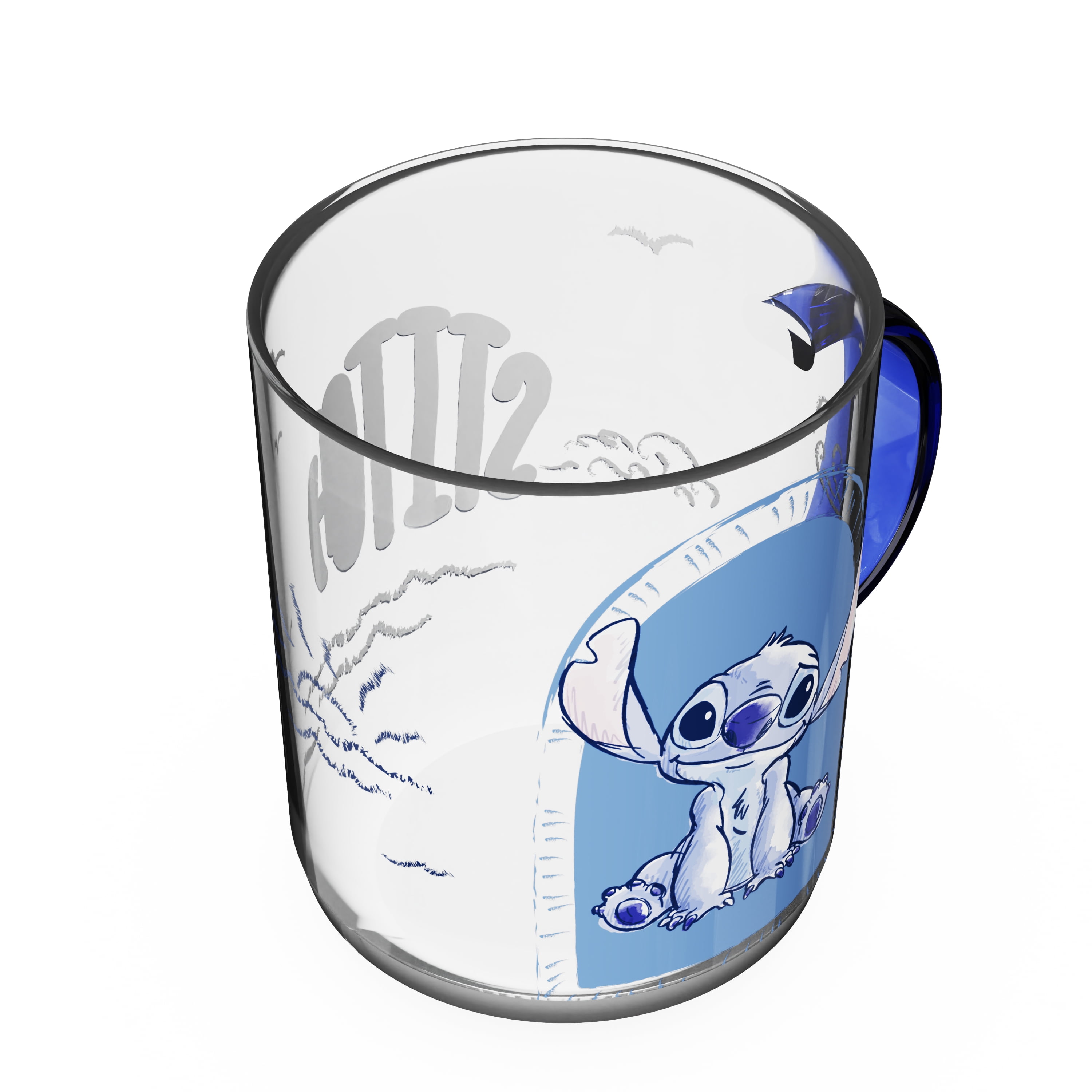 Zak Designs Stitch Kaya 14.5oz Glass Mug With Colored Handle