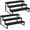 3 Tier,2Pack,Black, variant on Wooden Display Riser Stand, Tiered Perfume and Cologne Organizer Stand, 3 Tier Spice Rack Organizer, Rustic Display Shelf for Candles (3 Tier,2Pack,Grey)