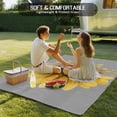 thumbnail image 4 of Yellow Sunflowers Outdoor Rug for Patio/Deck/Porch, Non-Slip Large Area Rug 4 x 6 Ft, Floral You Are My Sunshine Grey Quotes Indoor Outdoor Rugs Washable Area Rugs, Camping Rug Carpet Runner, 4 of 8