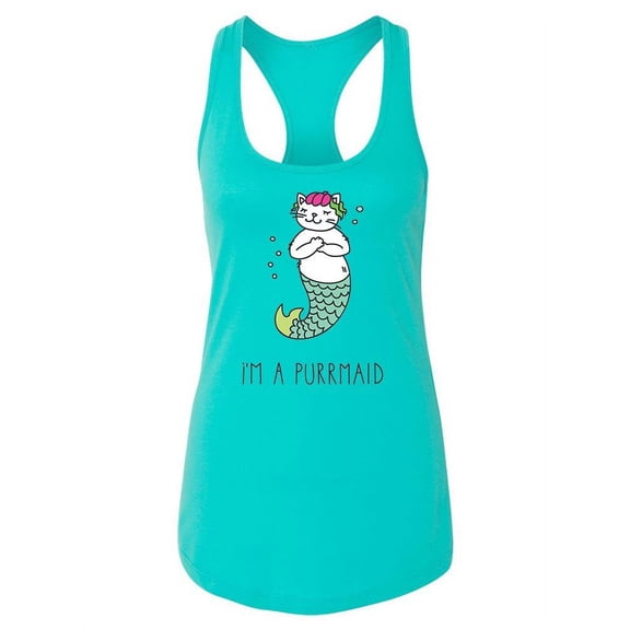 Purrmaid Tank Women -Image by Shutterstock, Female XX-Large