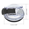 thumbnail image 2 of Unique Bargains 1 Pc Lightweight Tumbler Lid for Office Black Plastic, 2 of 5