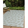 thumbnail image 3 of 4' x 6' Simply Daisy Leopard Pattern Modern & Contemporary Chenille Area Rug, Tan, 3 of 5