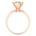 thumbnail image 4 of 2.5 ct Round Cut Natural Morganite Solitaire Engagement Ring for Women in 18K Rose Gold, 4 of 5