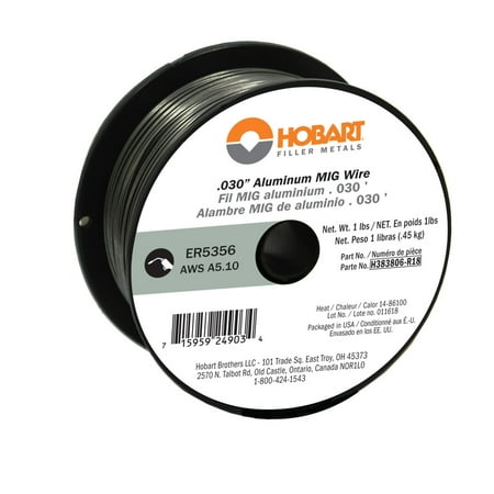 Hobart Er5356 Aluminum Welding Wire 1Lb