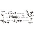 thumbnail image 1 of Pegatinas de pared personalizables con oración para la cena, citas inspiradoras para la cocina para bendecir la comida que tenemos delante, decoración de pared impermeable para el hogar y el, 1 of 5