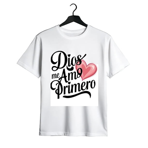 Dios Me Ame Primero Print WomenT-Shirt 100% Cotton Tshirt