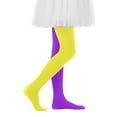 thumbnail image 4 of Cowsor Toddler Girls Dancing Tights Double Color in One Footed Velvet Leggings Stockings Pantyhose, 4 of 7