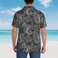thumbnail image 3 of Lsque Snake pattern Hawaiian Shirt for Men, Unisex Summer Beach Casual Short Sleeve Button Down Shirts-XX-Large, 3 of 9