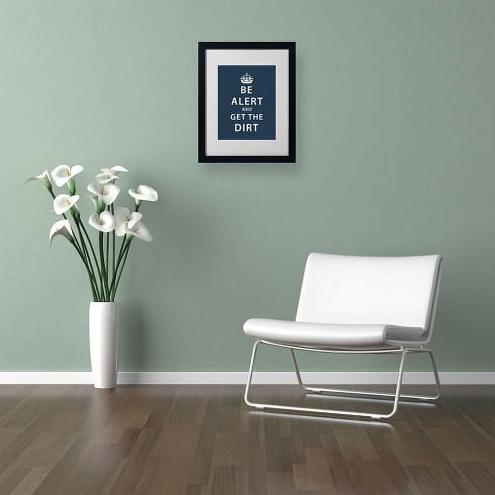 Trademark Fine Art "Get the Dirt II" Canvas Art by Megan Romo, Black Frame