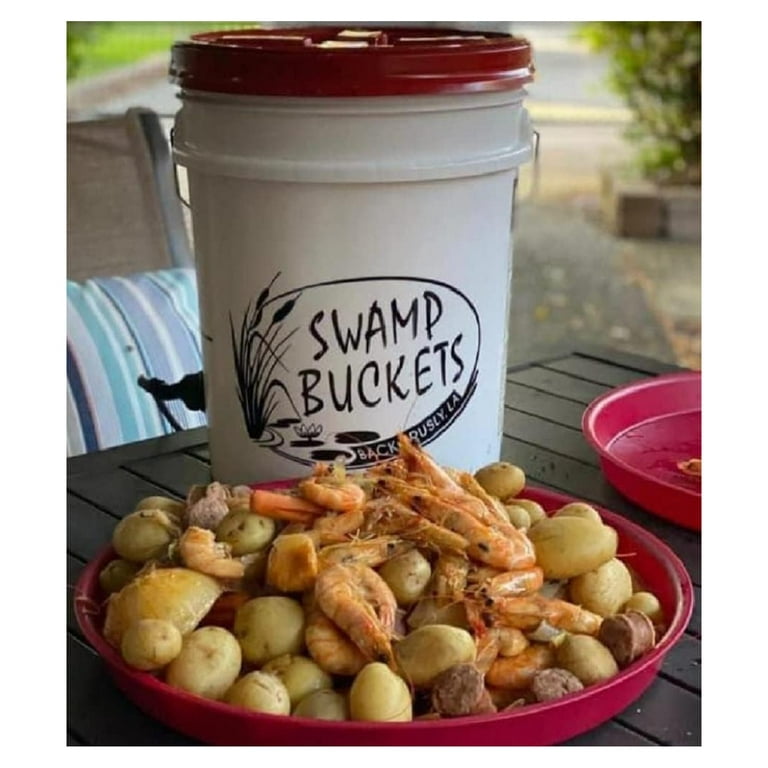 Swamp Bucket with Black or Red Lid (Lid Color Will Vary Depending on  Inventory Supply) 