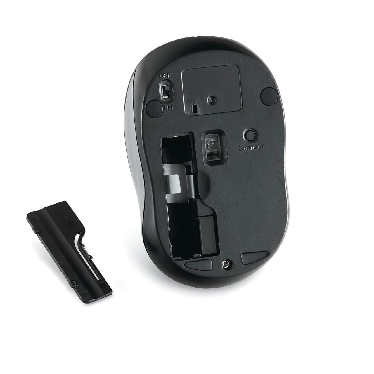 Verbatim Cordless Blue-LED Silent Computer Mouse, Ergonomic, 3 Buttons, 2.4 GHz (Blue/Black)