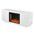 thumbnail image 3 of SEI Furniture Delgrave Smart Fireplace with Media Storage 60 x 26 Freestanding Indoor Smart Electric Fireplaces, 3 of 4