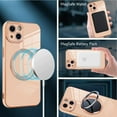 thumbnail image 4 of Designed for iPhone 14 Plus Case for Women & Girls [Compatible with MagSafe] Luxury Plating Gold Bumper Phone Cover Full Camera Protection Cover for iPhone 14 Plus 6.7 Inch-Pink, 4 of 12
