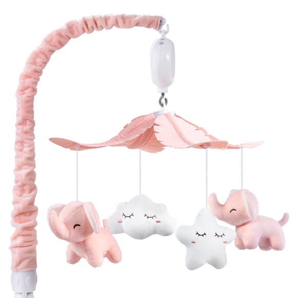 Crib Mobile FEISIKE para niñas con caja de música de 3 modos y 35 canciones