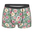 thumbnail image 4 of Goofa Rose Flowers Printed Men's Boxer Briefs Underwear, Moisture-Wicking Underwear, Trunk,Soft and Breathable Cotton Underwear-, 4 of 9