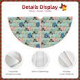 thumbnail image 3 of Haiem Colorful Pugs Pattern Christmas Tree Skirt Merry Christmas Party Christmas Tree Decoration,New Year Decorations-30", 3 of 6