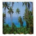 thumbnail image 3 of Ambesonne Tropical Shower Curtain, Ocean Jungle Beauty, 69"Wx75"L, Blue Green, 3 of 5