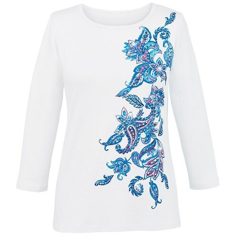 LuLaRoe Womens XL Blue/Multicolor Classic T Paisley & Floral T-Shirt S –  Parsimony Shoppes