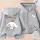 thumbnail image 2 of Sudadera con capucha de dibujos animados de Sanrio Cinnamoroll para adultos y niños, chaqueta cálida, abrigo para padres e hijos, regalo para niñas, otoño e invierno, 2023, 2 of 3
