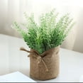 thumbnail image 4 of Artificial Plants Artificial Plant in Pots Mini Potted Flowers Plant in Cloth for Home Decor Party Wedding Garden Table Office Patio Decoration, 4 of 8