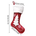 thumbnail image 3 of putnchl Christmas Stockings, 1 Pcs 18 inches Christmas Stockings, Burlap with Large Plush Cuff Stockings, for Family Holiday Xmas Party Decorations, 3 of 5