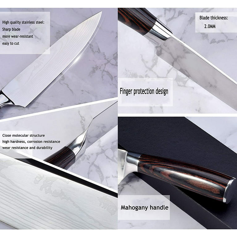 Best Chef Knife Recommendation German High Carbon Steel Knife Set - Best  Damascus Chef's Knives