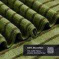 thumbnail image 3 of Jessy Home 8 Pcs Camo Green Bicolor bar Stripe Large Bath Towels Set 2 Oversized Bathroom Towels, 2 Hand Towels, 4 Washcloths, 3 of 7