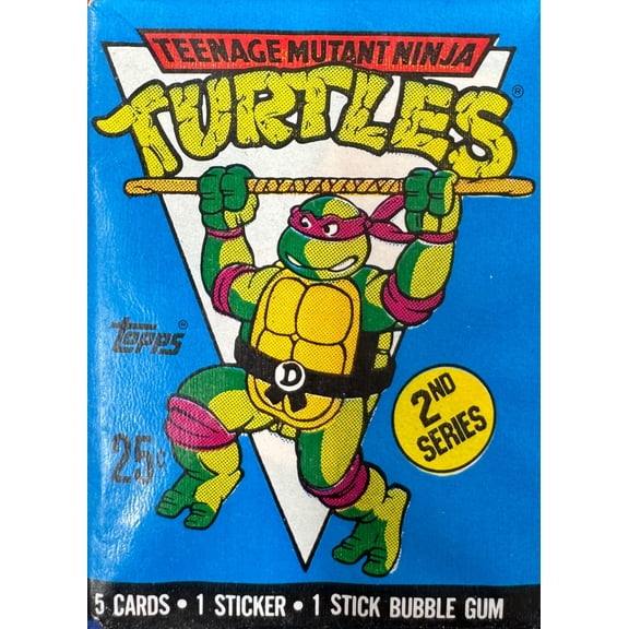 1990 Topps Teenage Mutant Ninja Turtles Animated Series 2 Pack