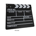 thumbnail image 4 of Inteprter Clapperboard de película, placa de aviso Universal, patrón impreso, tableros de escena de Director de madera resistente Electrónica  negro grande P 30*27 CM, 4 of 6