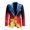 Artistic Water and Fire Design, variant on Artistic Water and Fire Design Slim Fit Lightweight Outerwear, Regular Fit Polyester Formal Dress Jacket for Summer Business Casual
