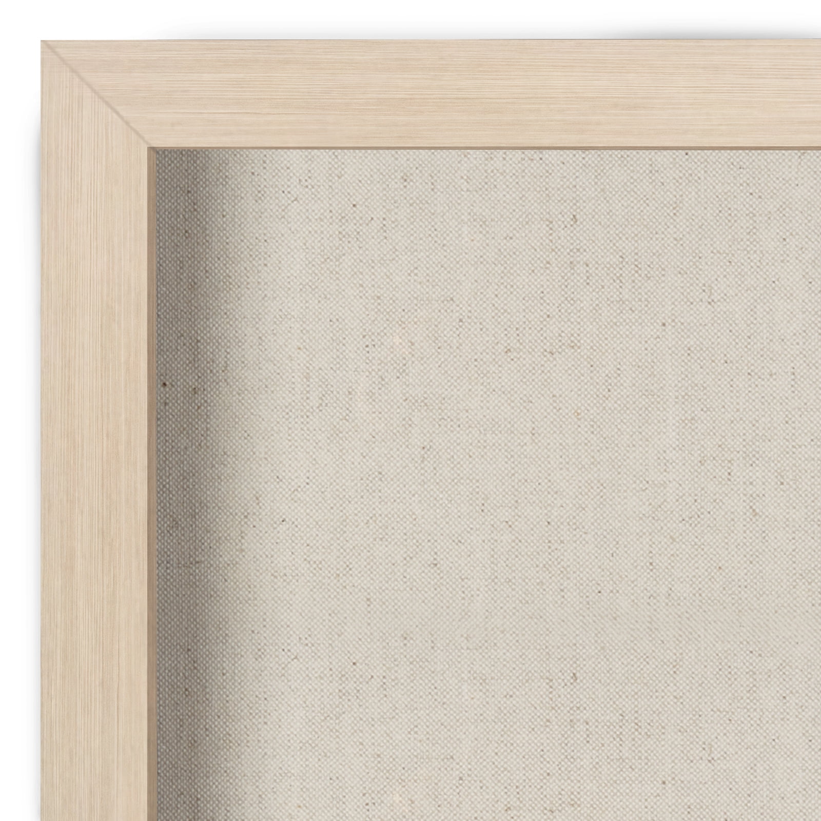 Americanflat 11x14 Shadow Box Frame in Light Wood with Soft Linen Back - Composite Wood with Polished Glass for Wall and Tabletop Light Wood 11x14 1 Pack