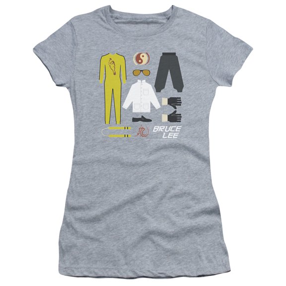 Bruce Lee Lee Gift Set S/S Junior Women's T-Shirt Sheer Athletic Heather