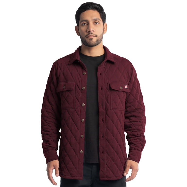 Wrangler Workwear Men's Quilted Polyester Shirt Jacket photo 1