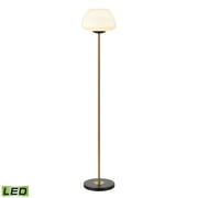 Elk Home 12-Inch Wide Ali Grove Floor Lamp, Contemporary, Aged Brass
