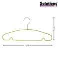 thumbnail image 2 of Solutions Cintre de Prét - Vert, Mince, Crochet Pivotant, Lot de 10, 2 of 4
