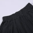 thumbnail image 7 of Shorts for Women 2026 Summer Elastic Waist Wide Leg Ruffle Hem Flowy Casual Beach Shorts with Pockets, 7 of 7
