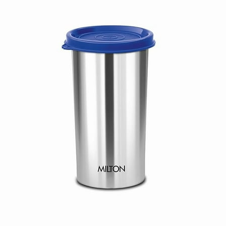 MILTON Stainless Steel Tumbler with Lid, 415 ml, BPA Free Water Tumbler, Leak Proof, Office Tumbler, Rust-free Travel Bottle, Assorted (Lid Color May Vary)