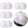 thumbnail image 1 of HAYANLarge Bra Washing Bags for Laundry - 4 PCS, Bra Laundry Bags for Washing Machine, Lingerie Bag for Washing Delicates Underwear Brassiere, Bra Washer Protector for Laundry (Large-Pink 4 pack), 1 of 1