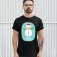 thumbnail image 3 of Tee Hunt Merry Everything T-Shirt Christmas Snowman Holiday Spirit Xmas Men's Tee, Black, 4X-Large, 3 of 5