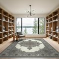 thumbnail image 2 of ODIKA 9'x12' Washable Area Rug Beige Traditional Motifs Symmetrical Intricate Decorative Entryway for Master Suite, California King, Under Bed, Non-Shedding, Easy Care, 2 of 7