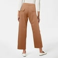 thumbnail image 4 of MQLKF Twill Cropped Wide Leg Pant Plus Size Wide Leg Petite Crop Trousers Stretch Capri Jeans Ankle Denim Pants Women Lightweight Loose Regular Women's Sweatpants, 4 of 8