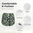 thumbnail image 4 of Susaid Fun Panda Playing With Bamboo Leaves Print Women's High Waisted Running Shorts Quick Dry Athletic Gym Track Workout Shorts Zip Pocket-X-Large, 4 of 7
